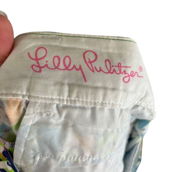 Lilly Pulitzer Chipper Short White Sea Soiree Size 0 - Picture 4 of 6